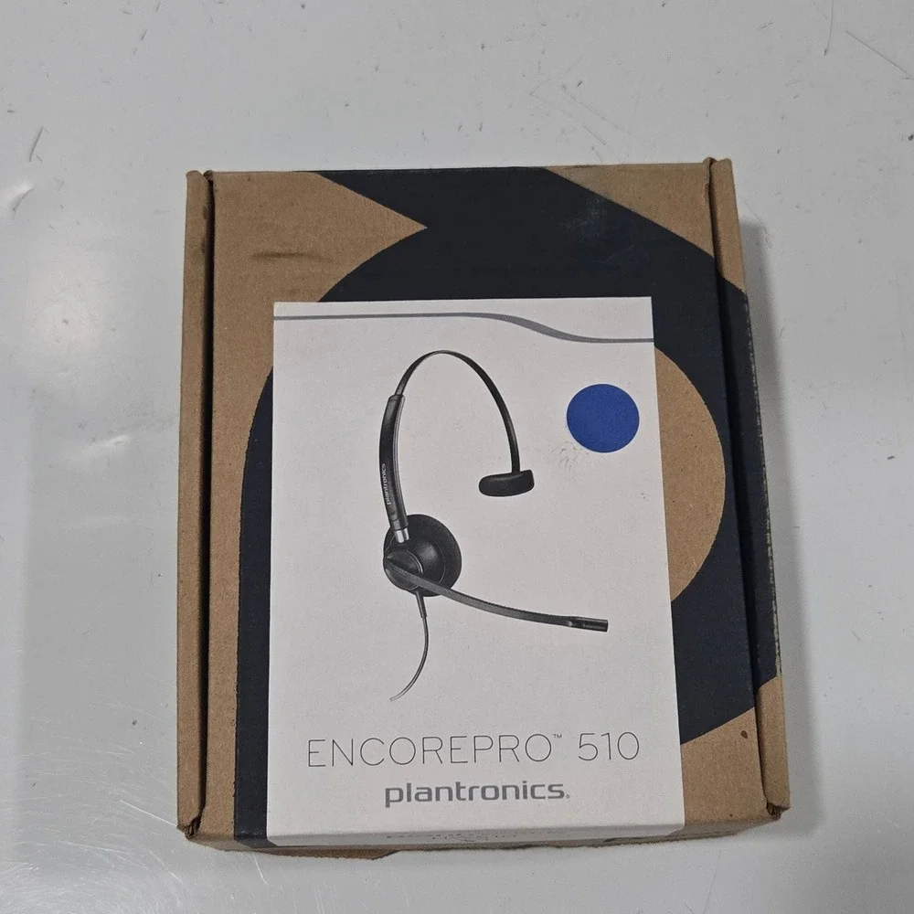 Plantronics EncorePro 510 HW510 Wired Mono Headset Noise Canceling Black Poly